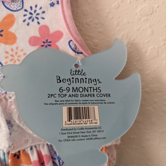 Baby clothes 2 piece top and diaper cover - Picture 2 of 3